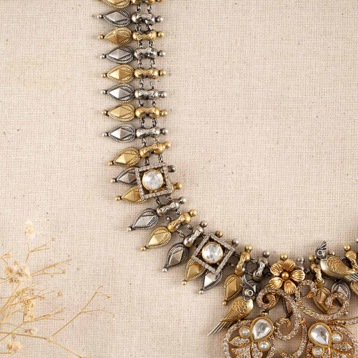 Agrona Oxidised Short Necklace