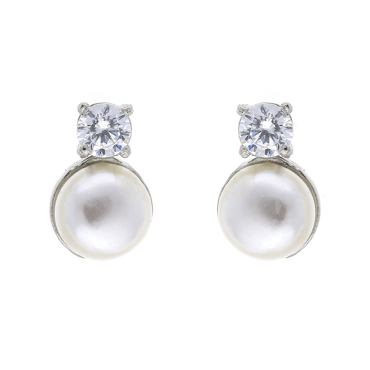 Buy Simple Wheel CZ Stud Earrings | Tarinika - Tarinika India