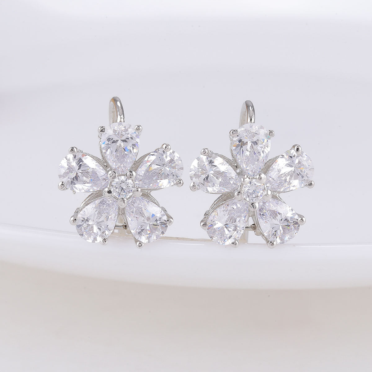 Diosa Jewels Swarovski Zirconia Studs | Silver, 92.5 Sterling Silver,  Swarovski Zirconia | Silver earrings studs, Sterling silver earrings studs,  Paris jewelry