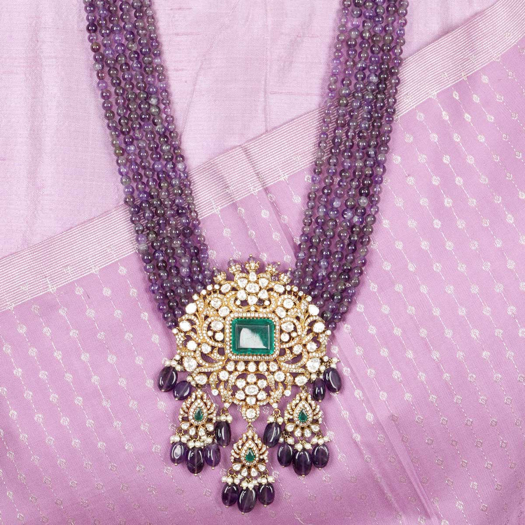 Amethyst On Victorian Necklace Set