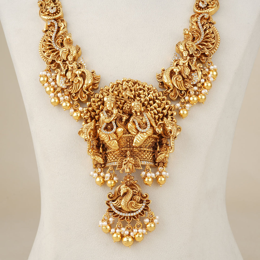 Radha Krishna Nagas Necklace Set