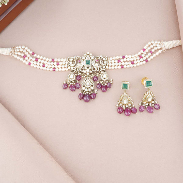 Advish Victorian Beads Choker Set