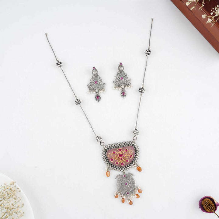 Dynamite Oxidised Necklace Set