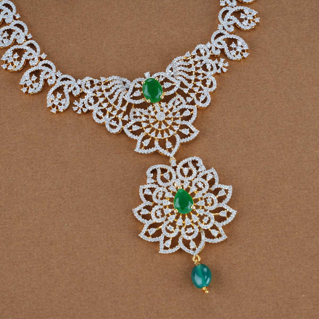 Prithisa Diamond Look Necklace Set