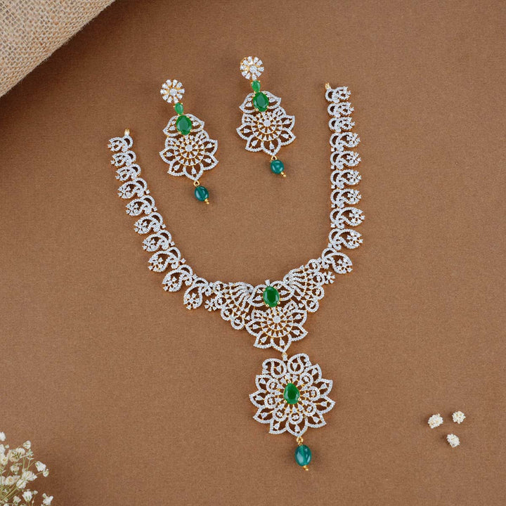 Prithisa Diamond Look Necklace Set