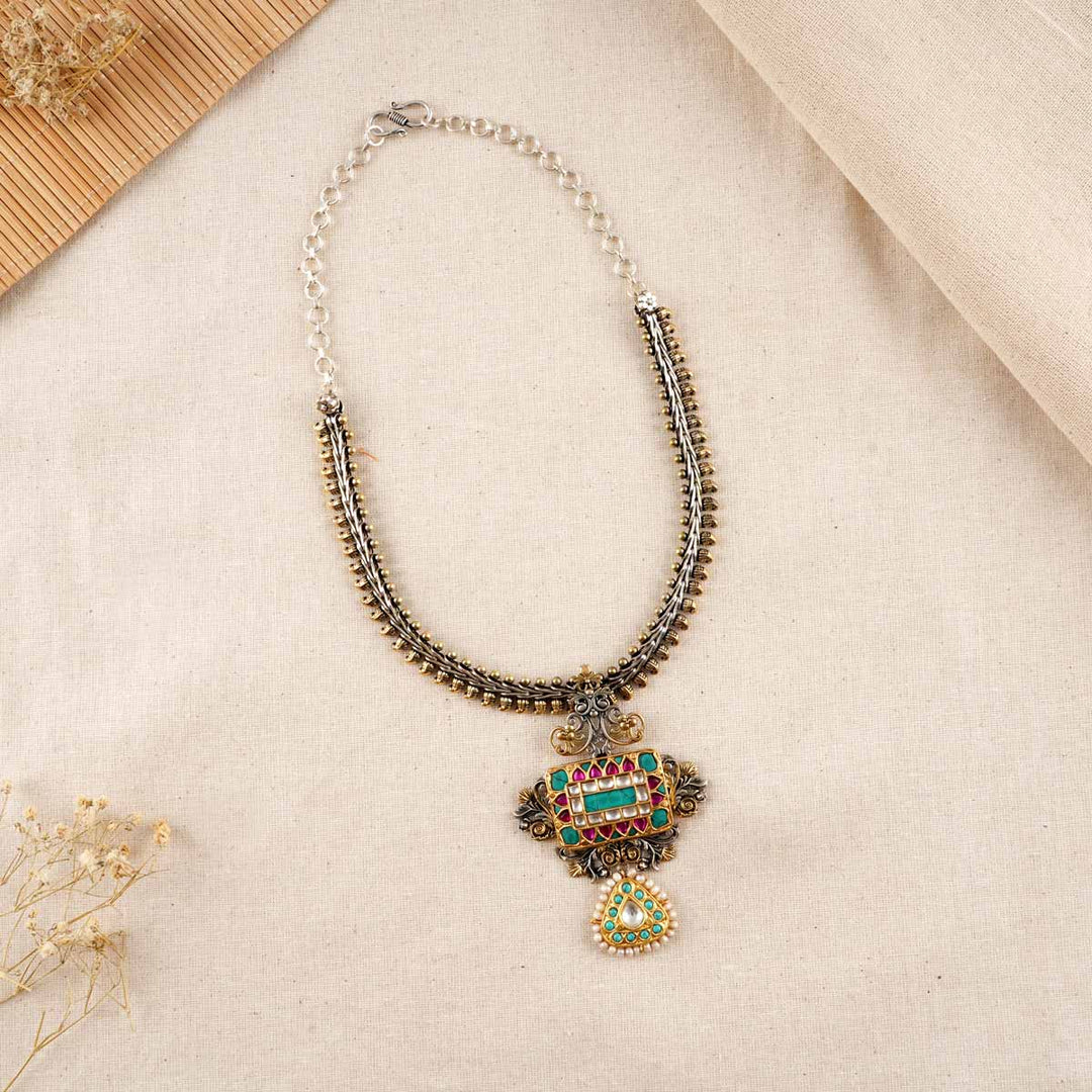 Khyati Oxidised Long Necklace