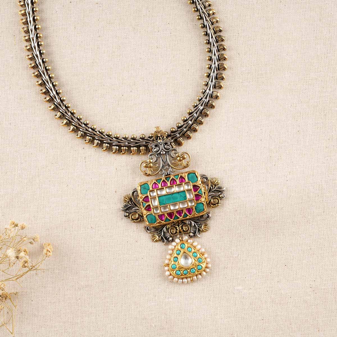 Khyati Oxidised Long Necklace