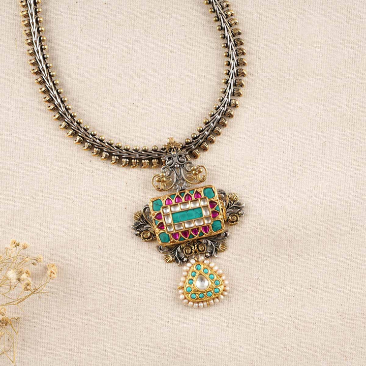 Khyati Oxidised Long Necklace