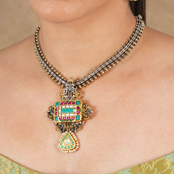 Khyati Oxidised Long Necklace