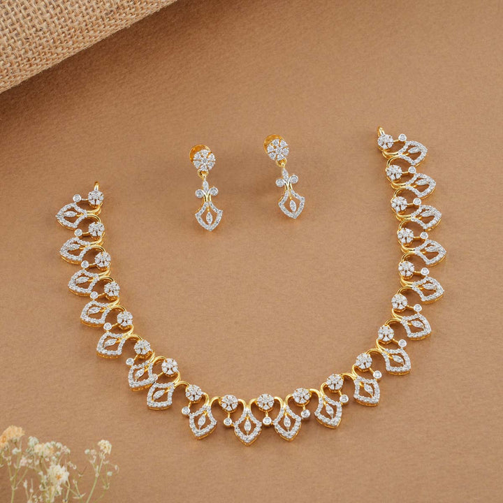 Swadhi Diamond Design Necklace Set