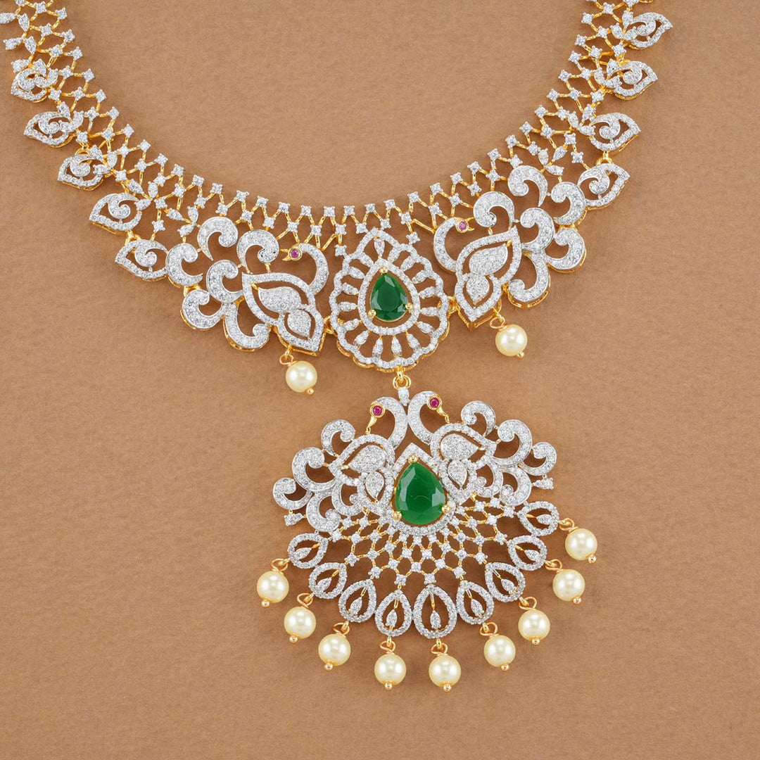 Imperial Diamond Look Necklace Set