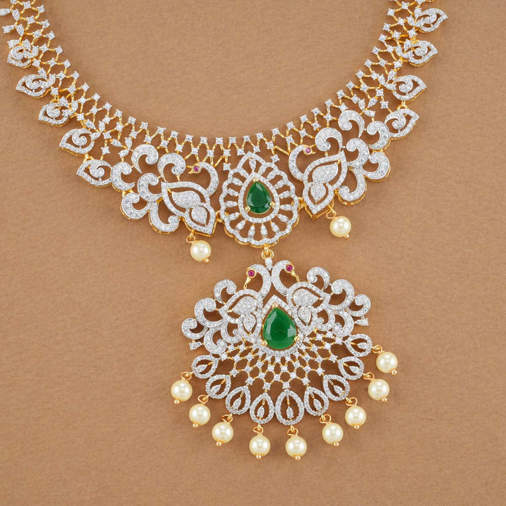 Imperial Diamond Look Necklace Set