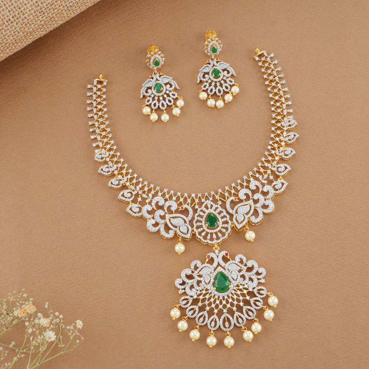 Imperial Diamond Look Necklace Set