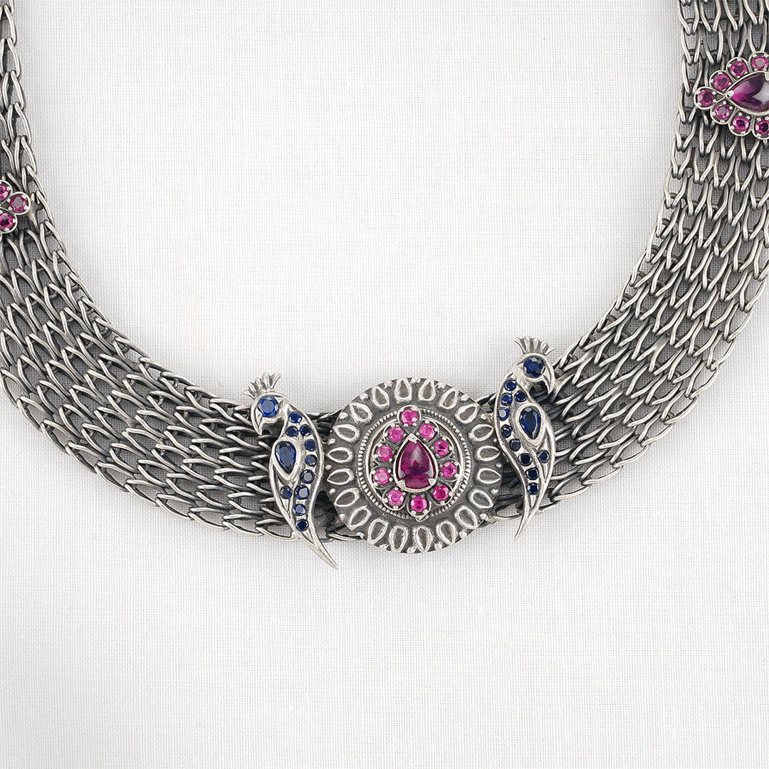 Ashini Oxidised Necklace Set