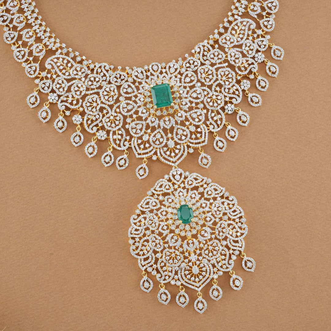 Zaiden Diamond Design Necklace Set