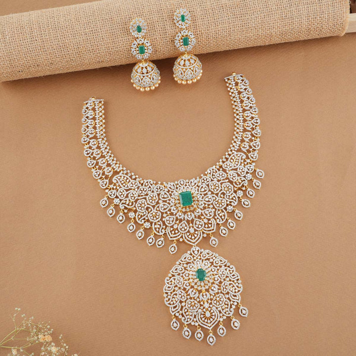 Zaiden Diamond Design Necklace Set