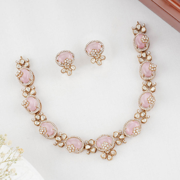 Pale Pink Victorian Necklace Set