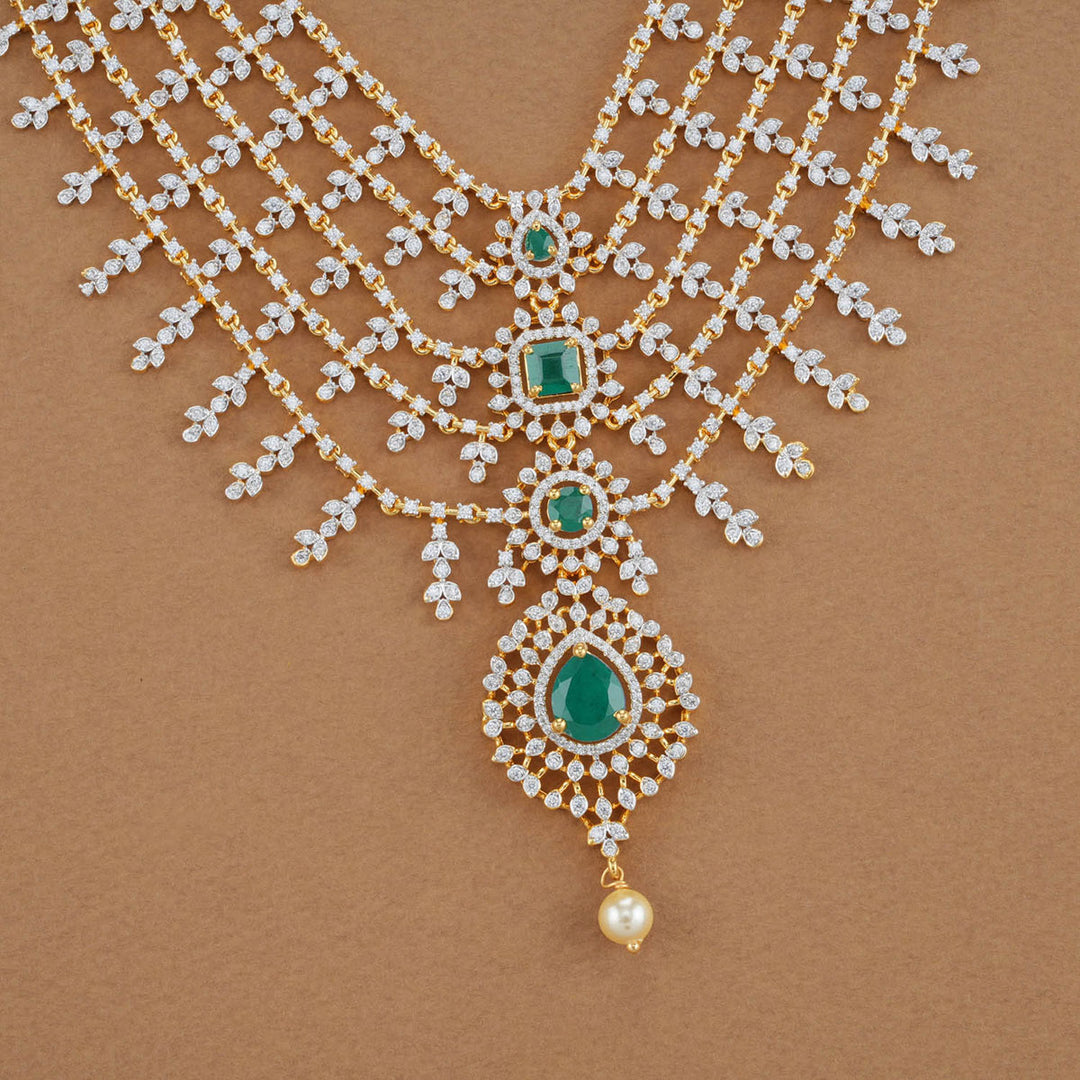 Lareta Diamond Design Necklace Set