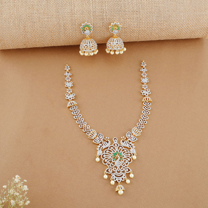 Mallows Diamond Look Necklace Set