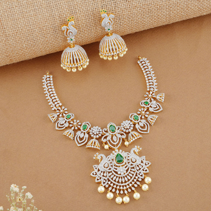 Maurina Diamond Look Necklace Set