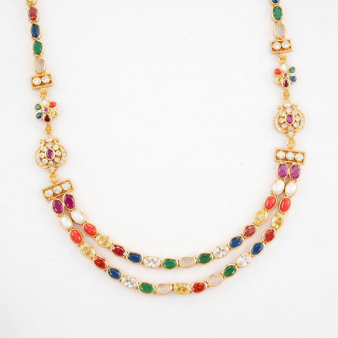 Amina Navaratna Stone Necklace