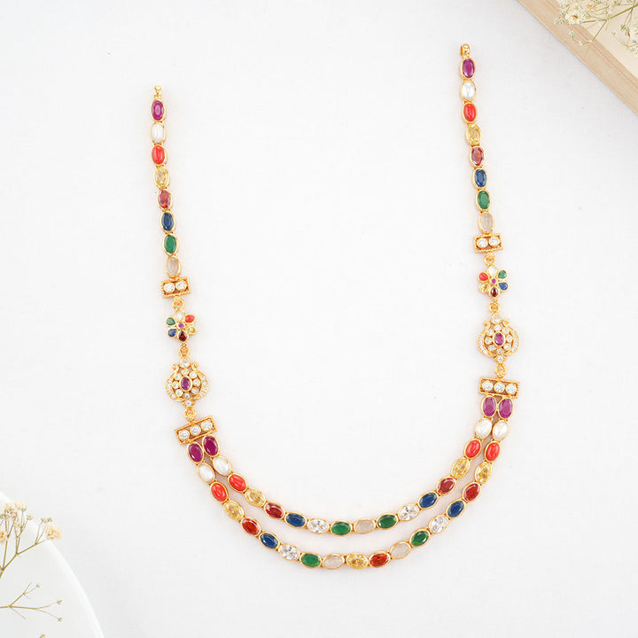 Amina Navaratna Stone Necklace