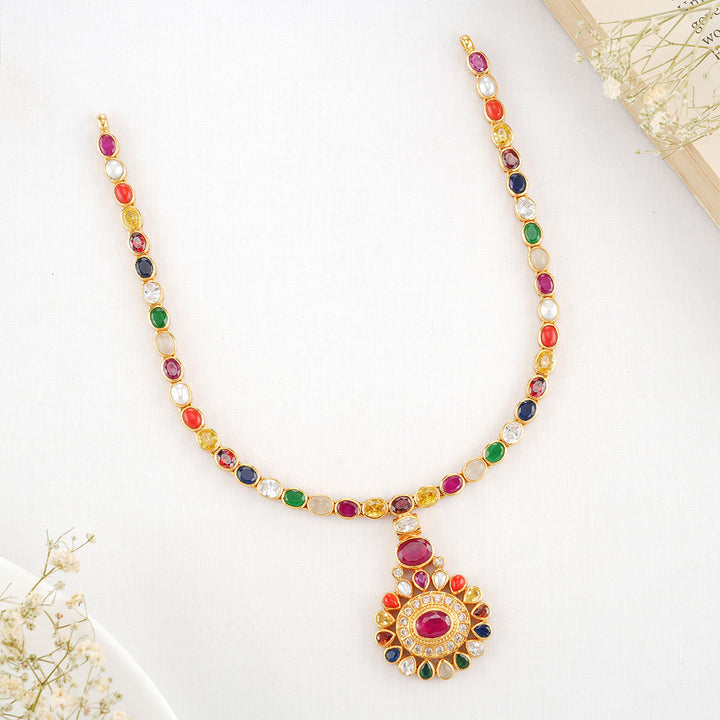 Navina Stone Short Necklace