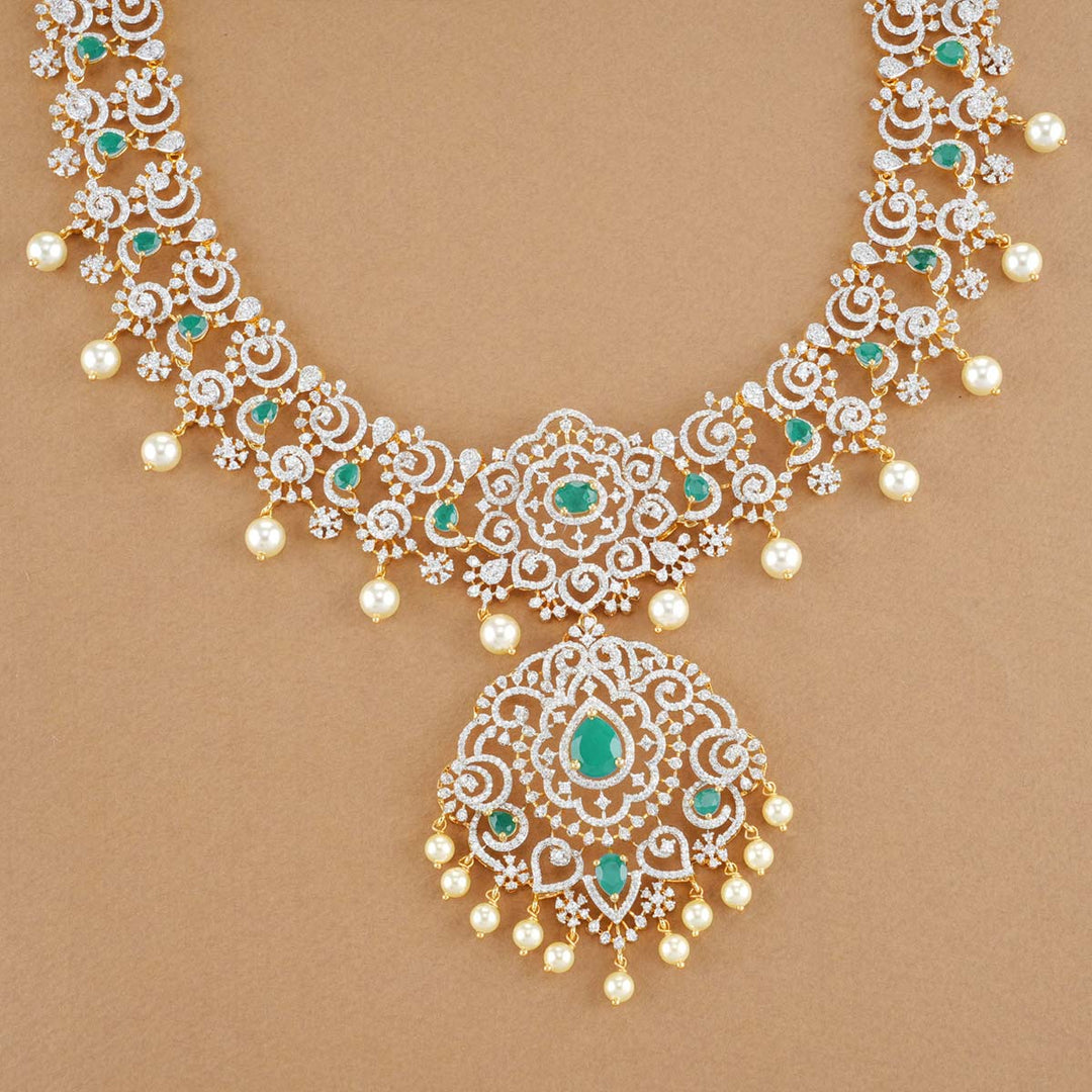 Abina Diamond Design Necklace Set