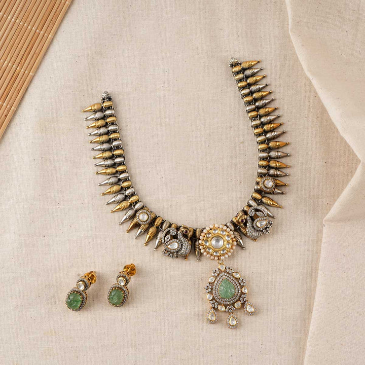 Zohran Oxidised Necklace Set