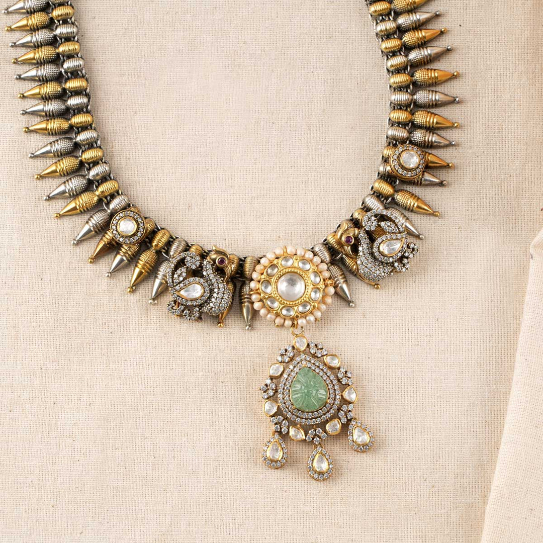 Zohran Oxidised Necklace Set