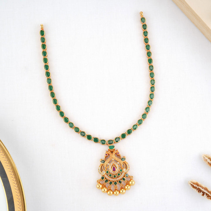 Nihari Green Stone Necklace