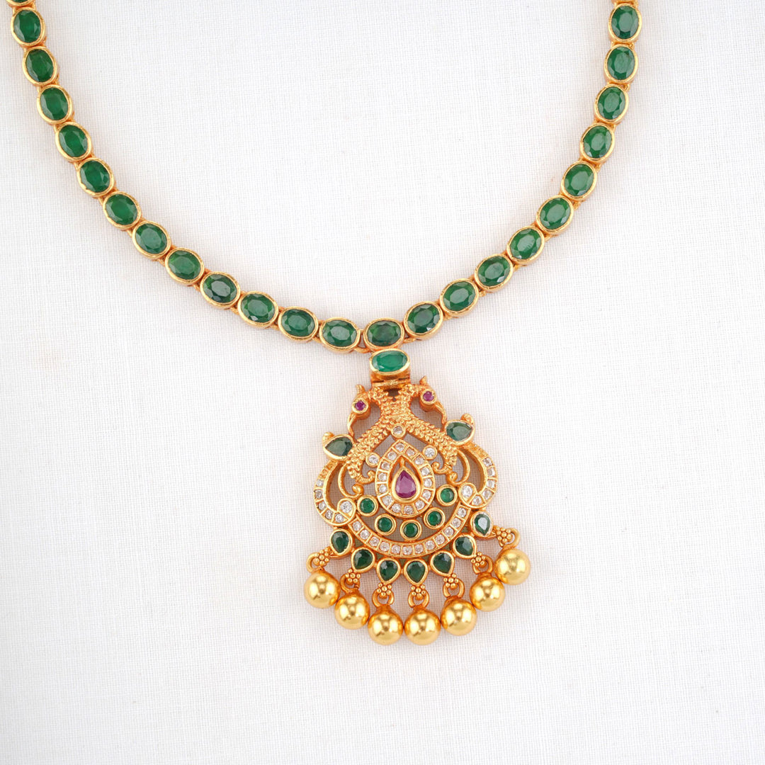 Nihari Green Stone Necklace