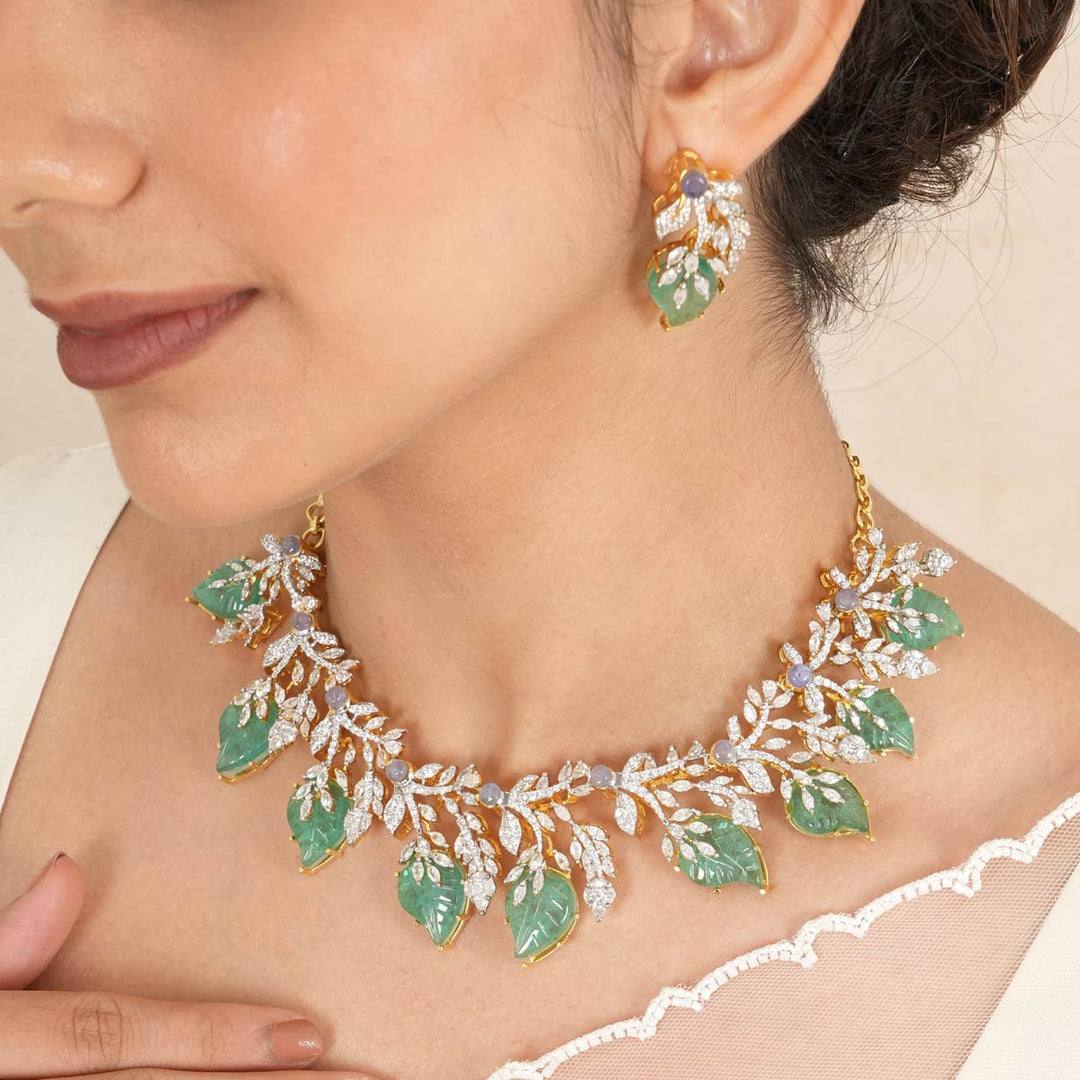 Anvisha Diamond Design Necklace Set