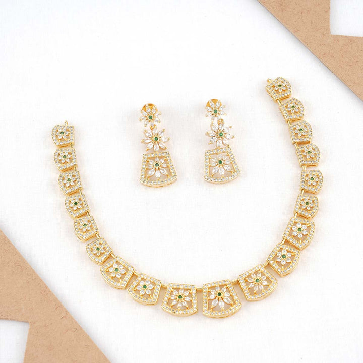 Theksha Short Necklace Set