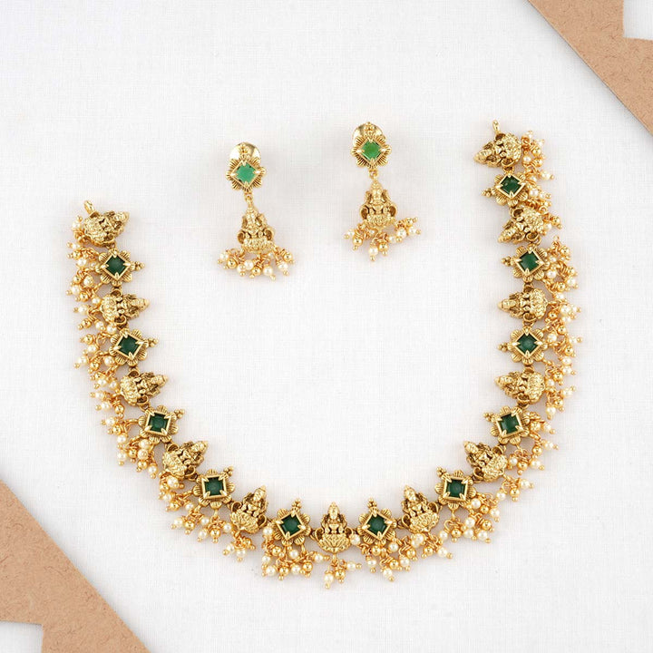 Sravani Stone Necklace Set