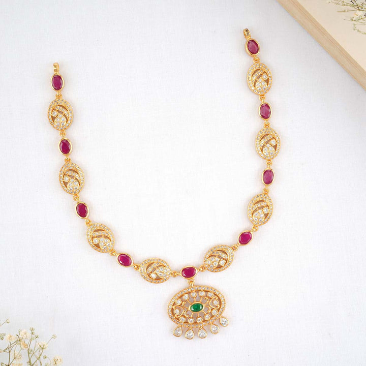 Nafisa Stone Short Necklace