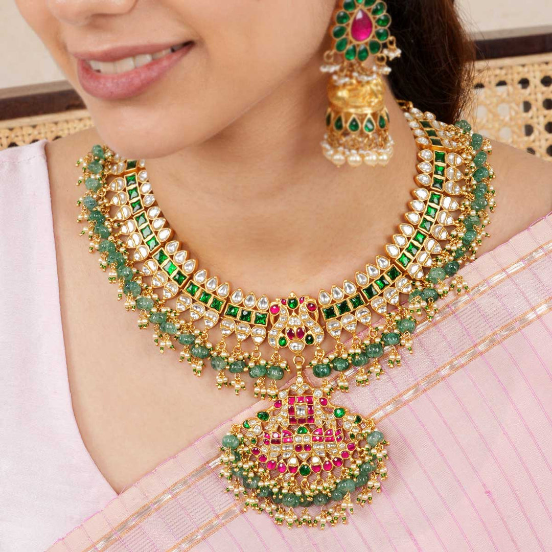 Saaju Kundan Short Necklace