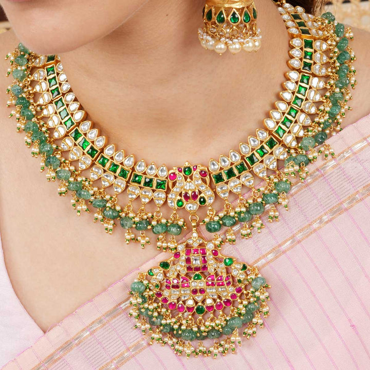 Saaju Kundan Short Necklace