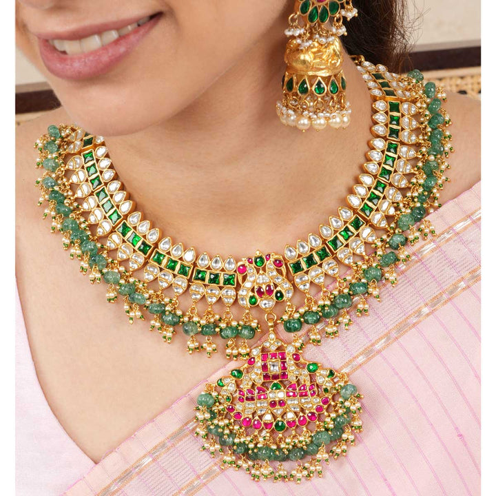 Saaju Kundan Short Necklace