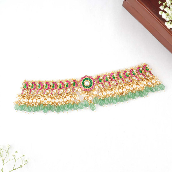 Pushti Kundan Choker Necklace