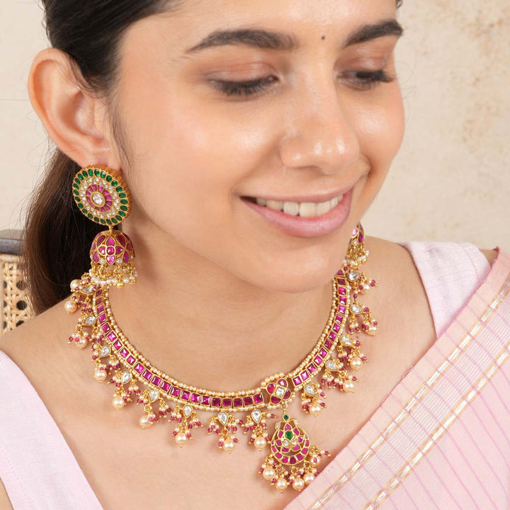 Ameena Kundan Short Necklace