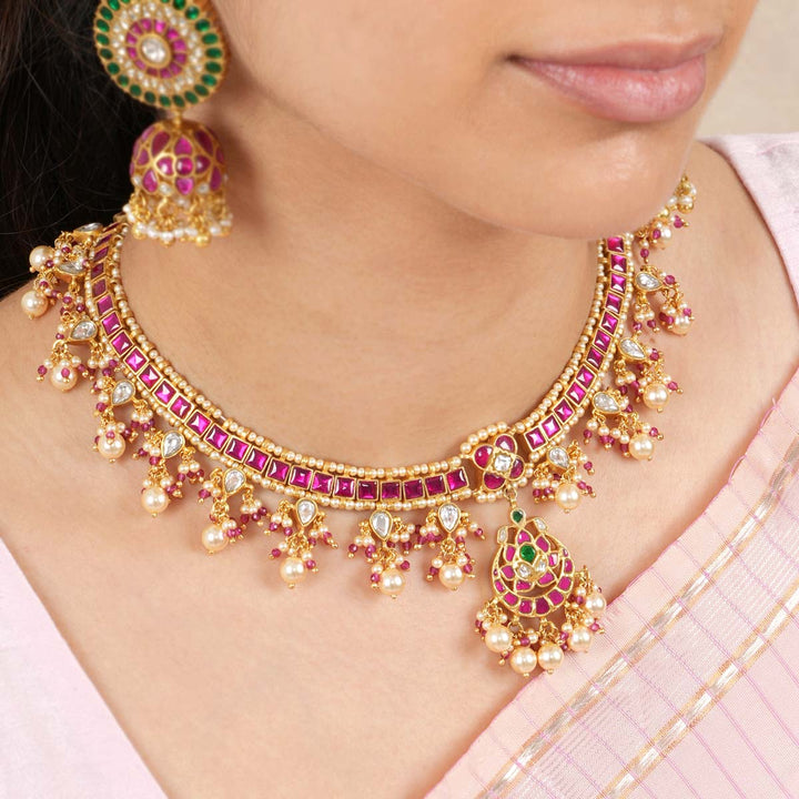 Ameena Kundan Short Necklace