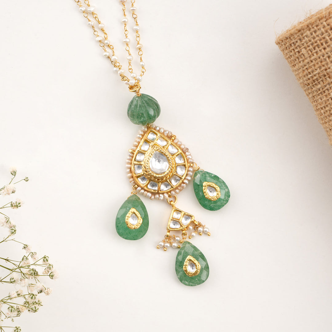 Kiyara Kundan Long Necklace