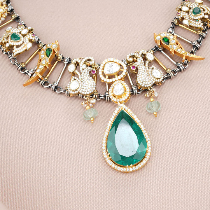 Swathika Victorian Short Necklace