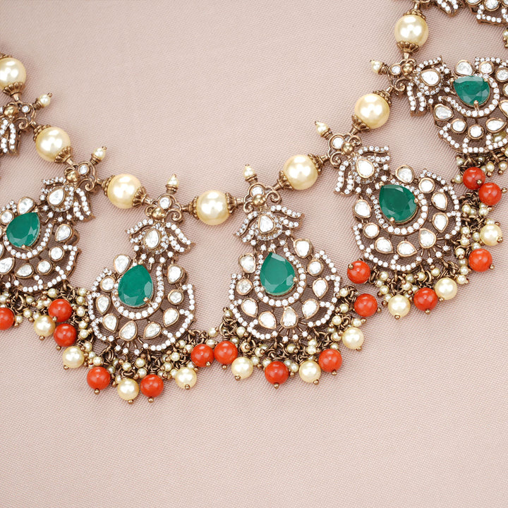 Farisha Victorian Short Necklace Set