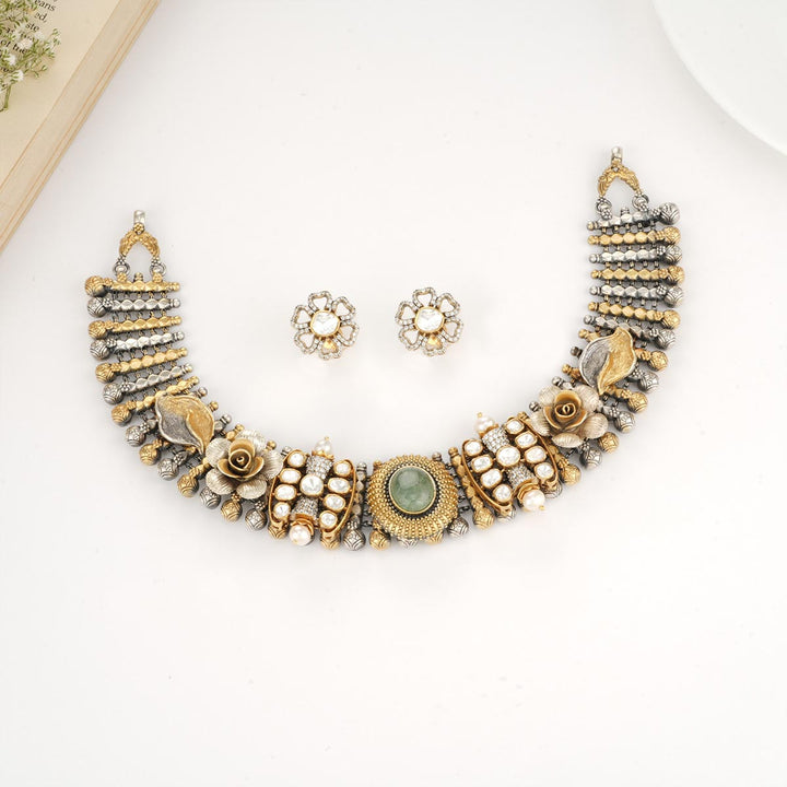 Laksha Oxidised Necklace Set