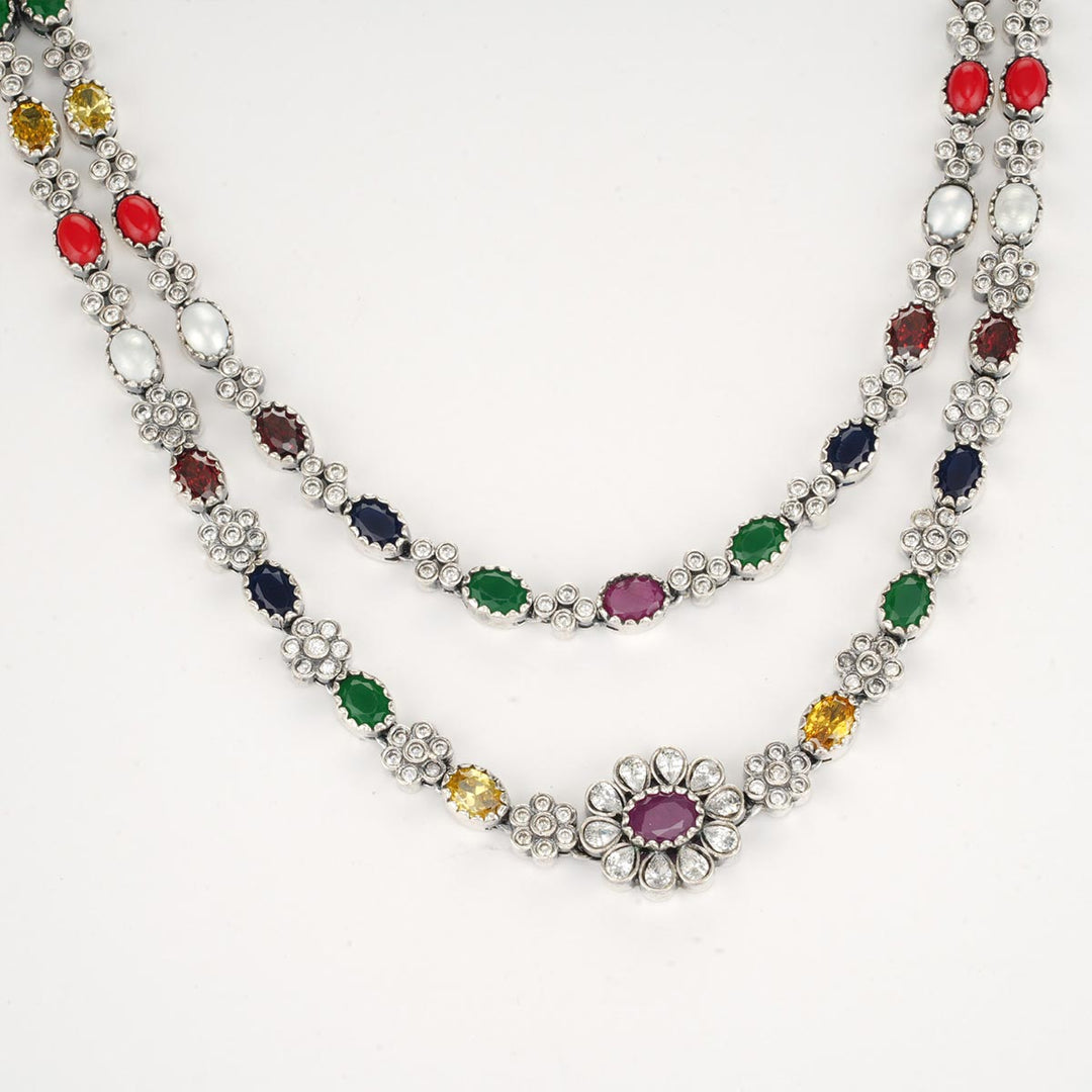 Srinika Oxidised Necklace Set