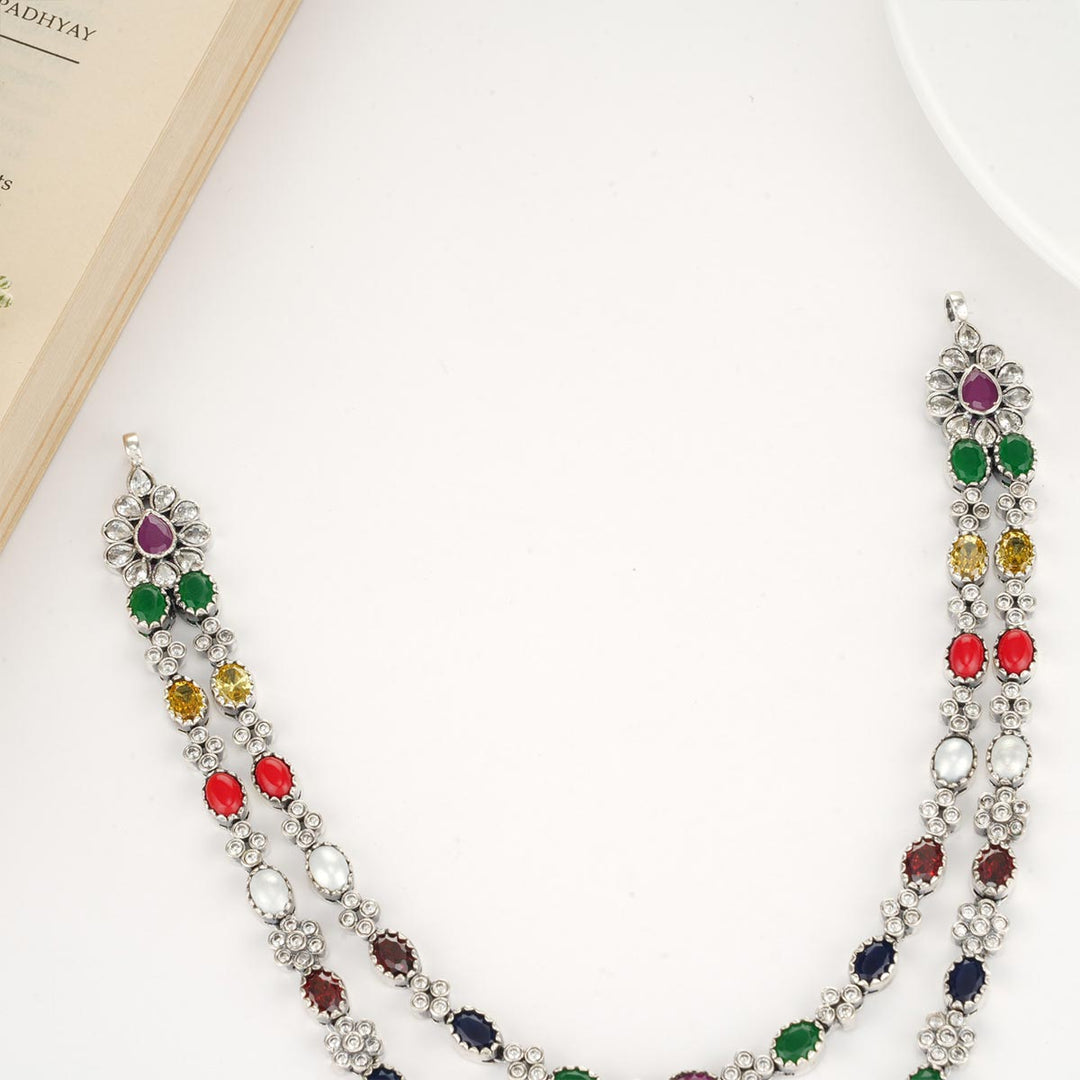 Srinika Oxidised Necklace Set