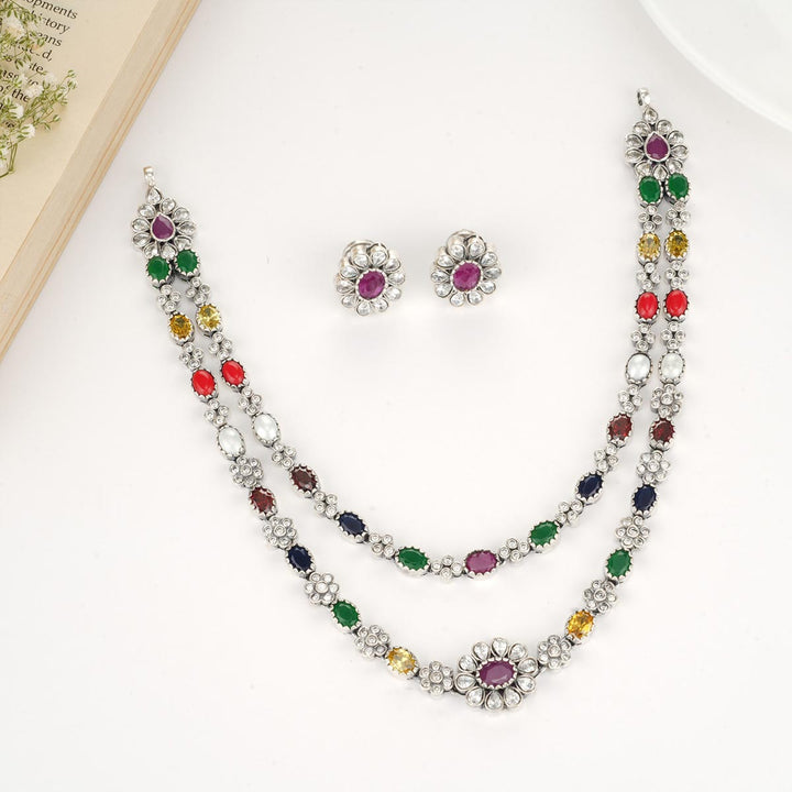 Srinika Oxidised Necklace Set