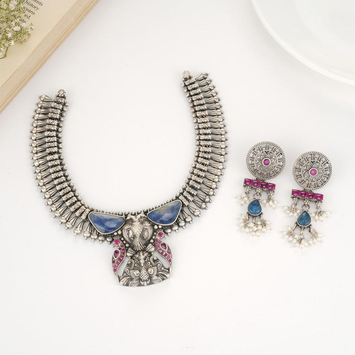 Aarvi Oxidised Necklace Set